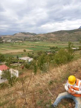 Workers are taking a break Stock Photos