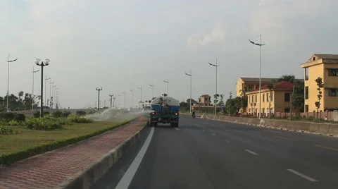 Workers are watering Stock Footage 58626340
