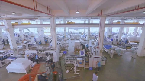 Workers assemble modern CNC machines timelapse. Assembly of cnc machines at the Video stock 241486665