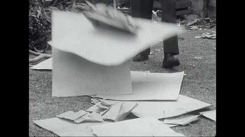 Workers Clean Streets After Anti-Vietnam War Protest, Australia, 1970s Stock-Footage 338271145
