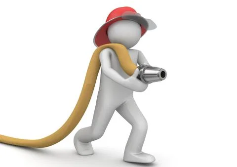 Workers collection - fireman Stock Illustration