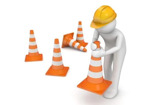 Workers collection - site under construction Illustrazione stock