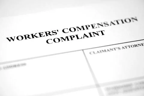 Worker's Compensation Complaint Form Stock Photos