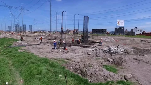 Workers on construction Stock Footage 108691128
