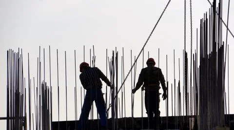 Workers on the construction Stock Photos