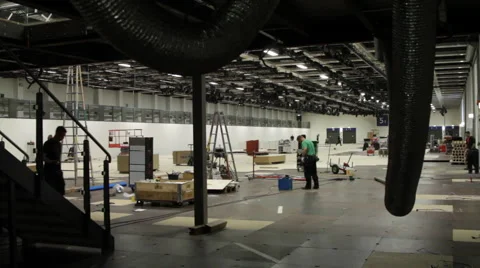 Workers on a construction site Stock Footage 63601619