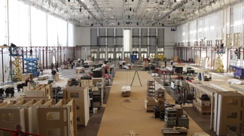 Workers on a construction site Stock Footage 63601731