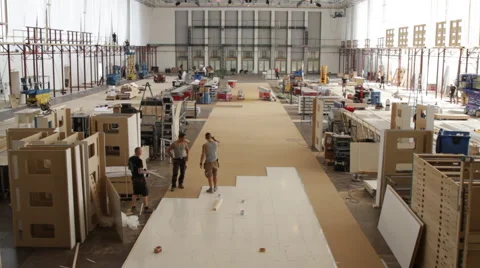 Workers on a construction site Stock Footage 63601976