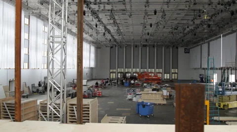 Workers on a construction site Stock Footage 63602461