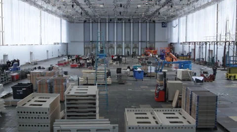 Workers on a construction site Stock Footage 63602930