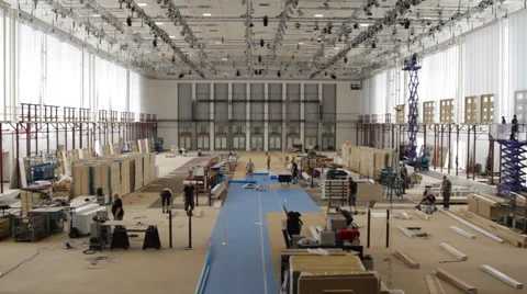 Workers on a construction site Stock Footage 63603602