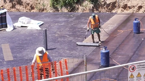 Workers In Construction Site Stock Footage 76465342