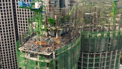 Workers on construction site Stock Footage 236228754