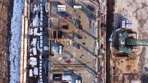 Workers on the construction site Stock Footage 237360581