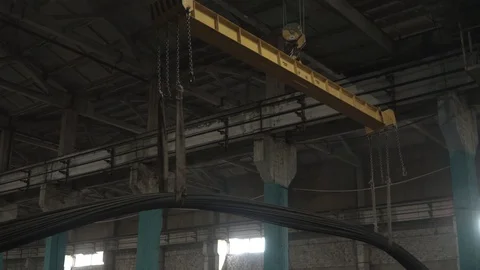Workers create concrete pillars to current electricity Stock Footage 127689717