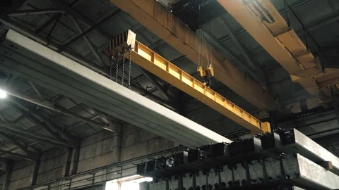 Workers create concrete pillars to current electricity Stock Footage 127690772