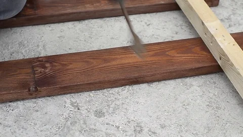 Workers cut, saw and a worker in a hard job Stock Footage 121049862