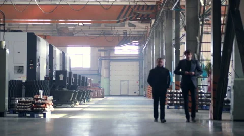 Workers in factory. Timelapse Video stock 62482921