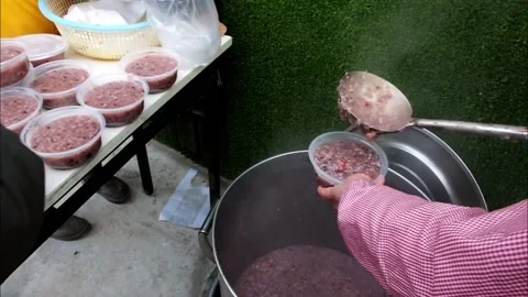 Workers Give Out Free Laba Porridge At Laba Festival In China Stock Footage 228755228