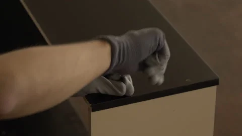 Worker's hands assembling, closeup of worker's hands assembling product, 4k Stock-Footage 134622189