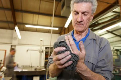 Workers hands Stock Photos