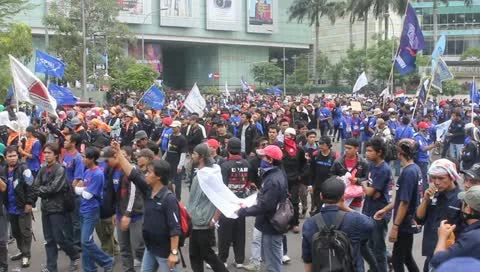 Workers Held a Demonstration at Labor Day Stock Footage 10925890