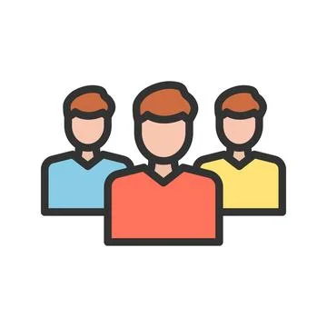 Workers icon vector image. Stock Illustration