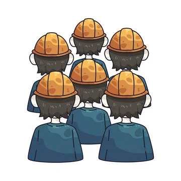 Workers illustration Stockillustratie