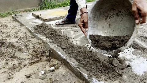 Workers Implementing Centrally Sponsored Rural Development Scheme Video stock 341494952