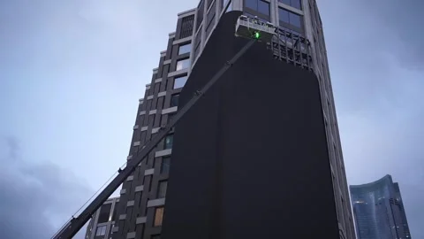 Workers on the lift Stock Footage 310280883