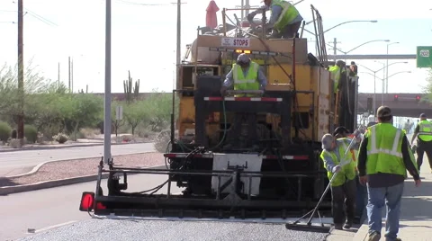 Workers Maintaining Street Stock Footage 56525594