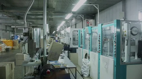 Workers make footwear. Timelaps Stock Footage 82120889