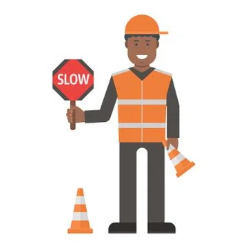 Workers man vector set. Illustrazione stock