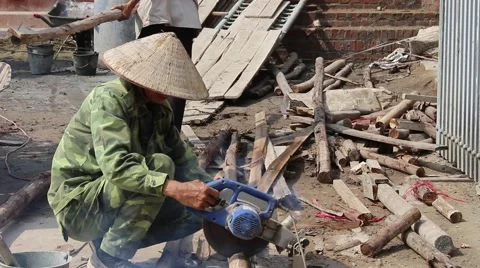 Workers, mechanical field Stock Footage 52373542