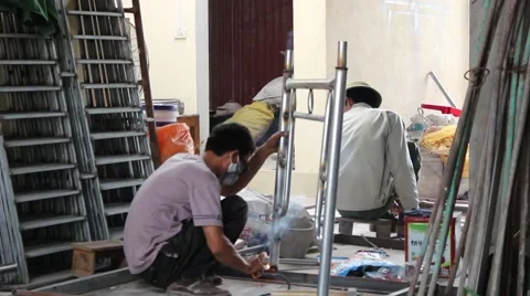 Workers, mechanical field Stock-Footage 52375454