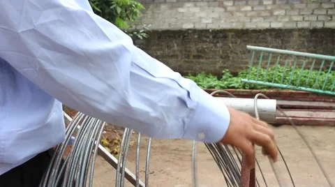 Workers, mechanical field Stock Footage 52375911