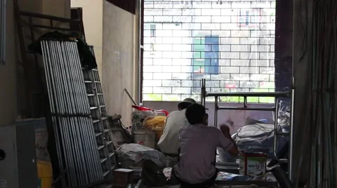 Workers, mechanical field Stock Footage 52375936