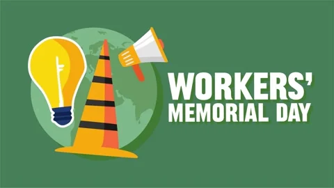 Workers memorial day for all workers 스톡 동영상 322161388