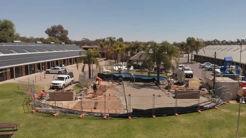 Workers at Motel Stock Footage 119411054