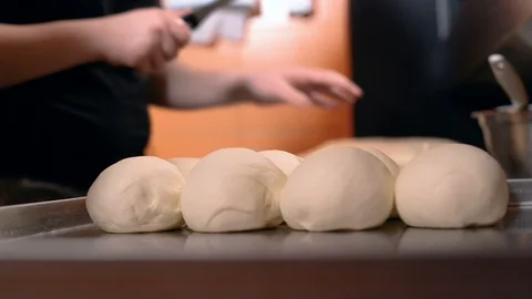 Workers in pizzeria Stock Footage 86276653