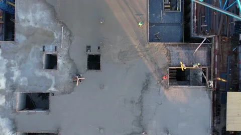Workers pour concrete Stock Footage 202660504