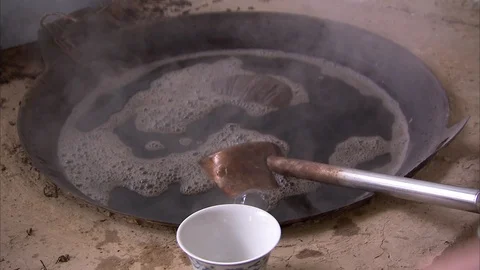 Workers preparing tea leaves in the factory Stock Footage 88544466