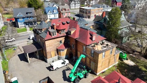 Workers Proceed - Syracuse, NY Video stock 336034483