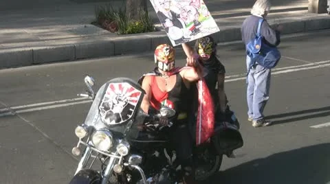 Workers protest Stock Footage 10852664