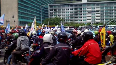Workers Protest Video stock 12734241