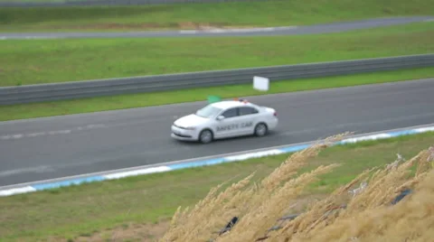 Workers at the races (2) Video stock 42127573