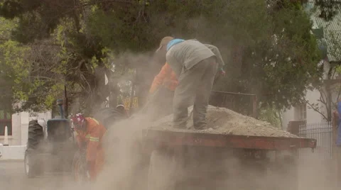 Workers repair road 1 Stock Footage 59913545