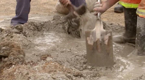 Workers repair road 4 Stock Footage 59913845