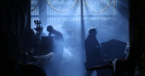 Workers at rural home Stock Footage 91837592