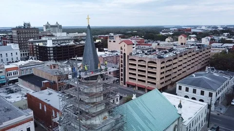 Workers in Savannah Sky Vídeo Stock 86836826